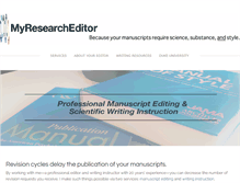 Tablet Screenshot of myresearcheditor.com